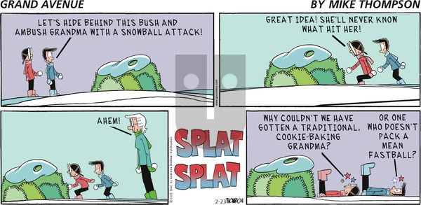 Grand Avenue on Sunday February 23, 2025 Comic Strip