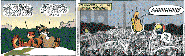 Over the Hedge on Monday January 19, 2009 Comic Strip