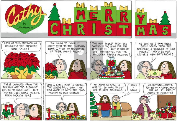 Cathy Classics on Sunday December 23, 2012 Comic Strip