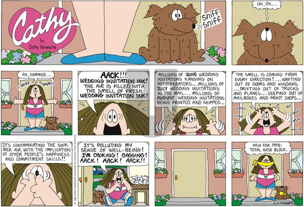 Cathy Classics on Wednesday October 27, 1999 Comic Strip