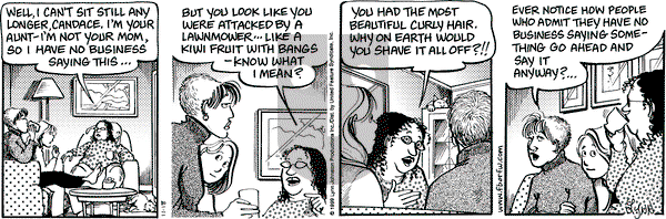 For Better or For Worse on Thursday November 18, 1999 Comic Strip