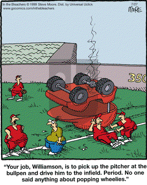 In the Bleachers on Friday July 27, 2012 Comic Strip
