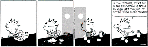 Calvin and Hobbes on Monday January 30, 1995 Comic Strip