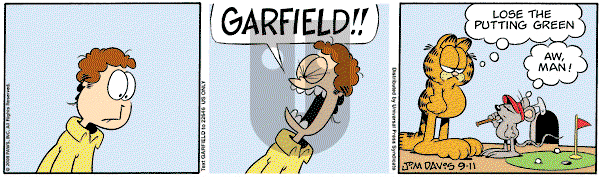 Garfield on Thursday September 11, 2008 Comic Strip