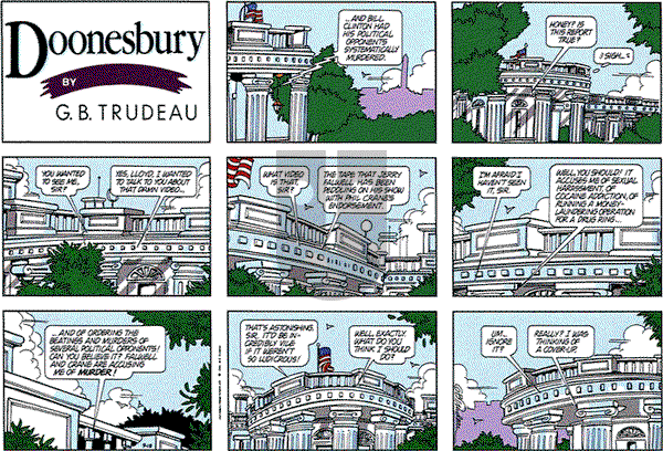 Doonesbury on Sunday August 13, 1995 Comic Strip