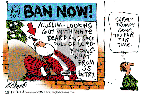 Henry Payne on Tuesday December 15, 2015 Comic Strip