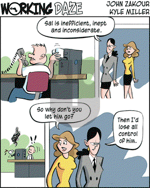Working Daze on Tuesday February 17, 2004 Comic Strip