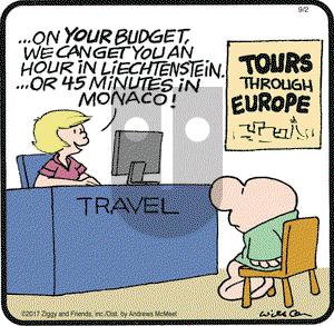 Ziggy on Saturday September 2, 2017 Comic Strip