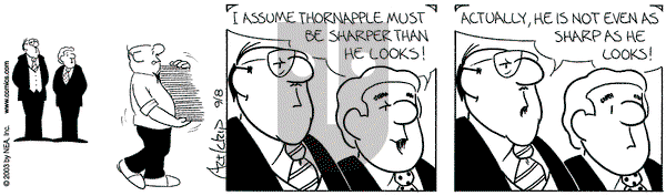 The Born Loser on Monday September 8, 2003 Comic Strip