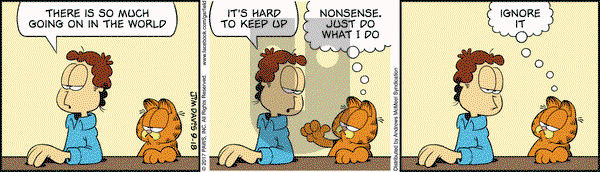 Garfield on Monday September 18, 2017 Comic Strip