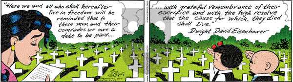 Nancy on Monday May 25, 2009 Comic Strip