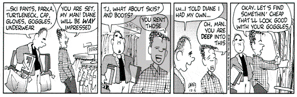Luann on Thursday December 5, 1996 Comic Strip