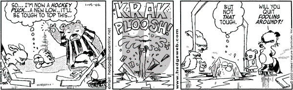 Over the Hedge on Wednesday February 27, 2002 Comic Strip