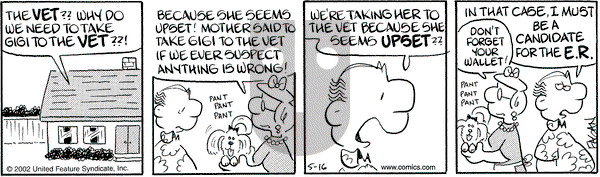 Drabble on Thursday May 16, 2002 Comic Strip