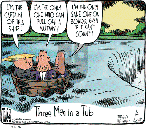 Tom Toles on Thursday April 21, 2016 Comic Strip