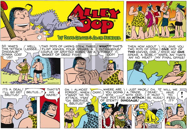 Alley Oop on Sunday August 12, 2001 Comic Strip