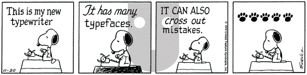 Peanuts on Tuesday November 20, 1979 Comic Strip