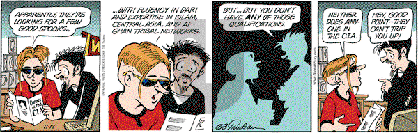 Doonesbury on Tuesday November 13, 2001 Comic Strip