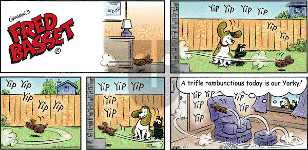 Fred Basset - Sunday September 11, 2011 Comic Strip