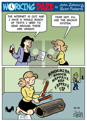 Working Daze - Tuesday October 19, 2021 Comic Strip