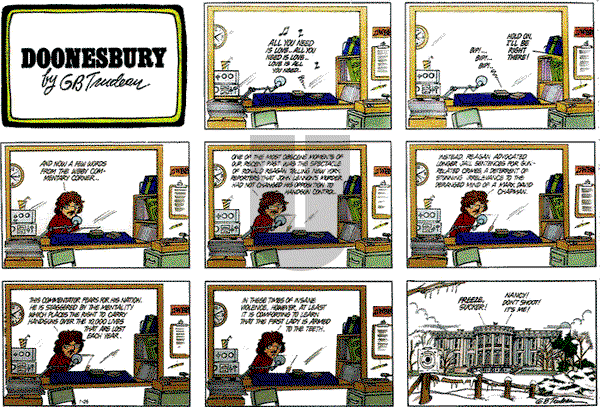 Doonesbury on Sunday January 25, 1981 Comic Strip