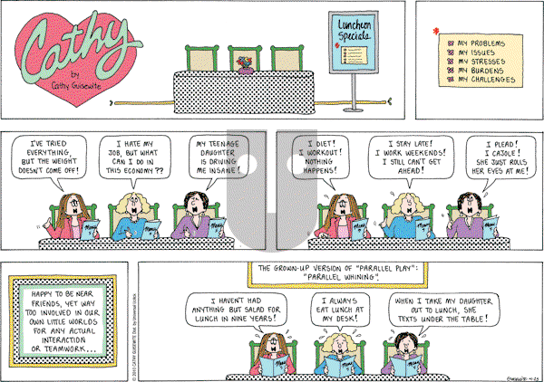 Cathy Classics - Sunday April 25, 2010 Comic Strip