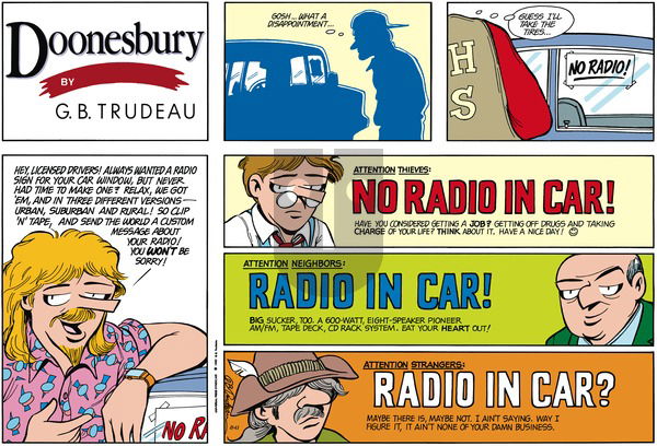 Doonesbury on Sunday November 11, 1990 Comic Strip