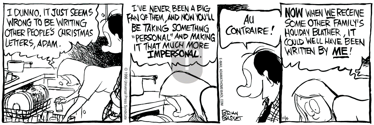 Adam@Home - Tuesday November 5, 1996 Comic Strip