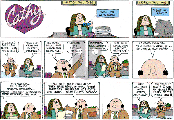 Cathy Classics - Sunday July 28, 2013 Comic Strip
