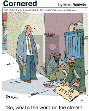 Cornered on Thursday May 15, 2014 Comic Strip