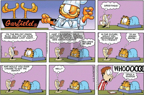 Garfield on Thursday February 21, 2008 Comic Strip