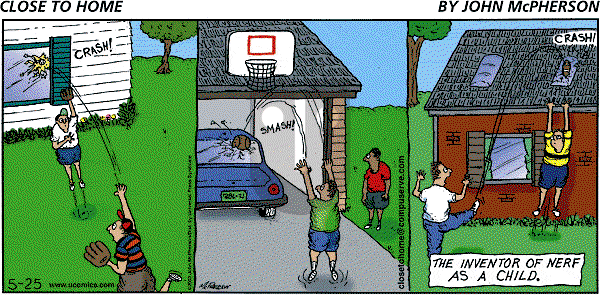 Close to Home on Sunday May 25, 2003 Comic Strip