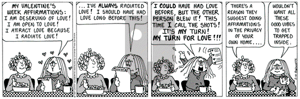 Cathy Classics on Monday February 10, 1997 Comic Strip