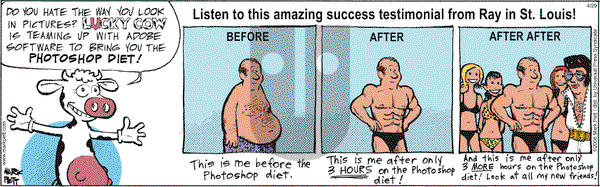 Lucky Cow on Saturday April 29, 2006 Comic Strip