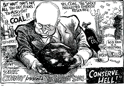 Pat Oliphant on Tuesday May 1, 2001 Comic Strip