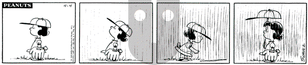 Peanuts on Saturday April 4, 1964 Comic Strip