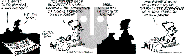 Over the Hedge on Saturday August 24, 1996 Comic Strip
