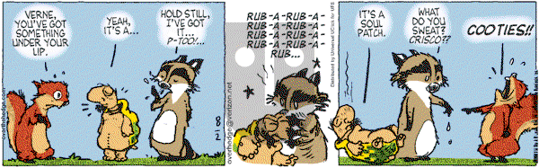 Over the Hedge on Tuesday August 2, 2011 Comic Strip