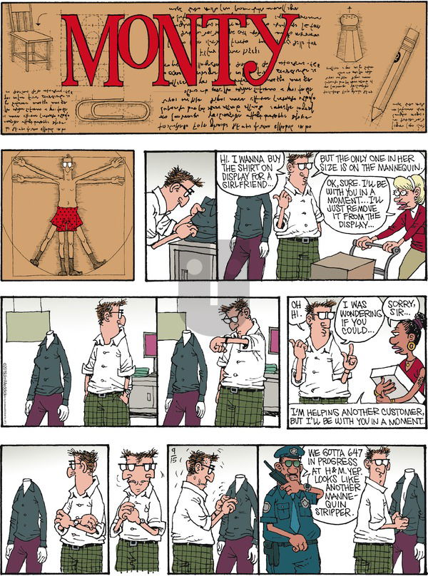 Monty on Sunday September 15, 2019 Comic Strip