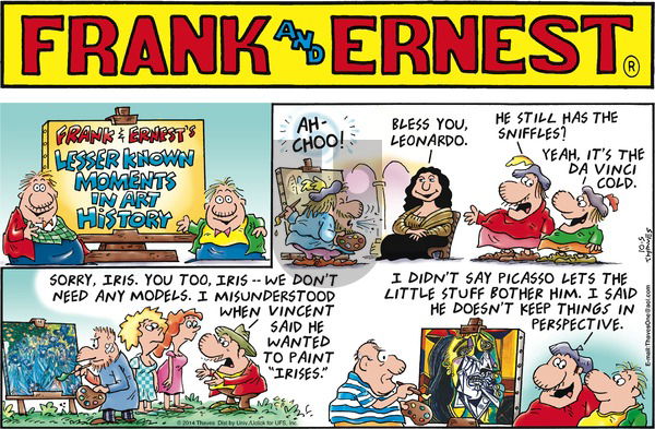 Frank and Ernest on Sunday October 5, 2014 Comic Strip