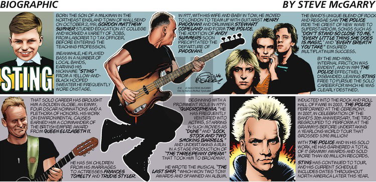Biographic on Sunday August 10, 2025 Comic Strip