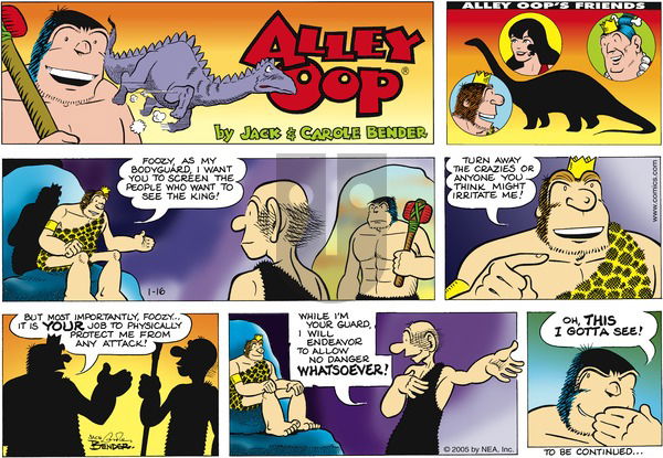 Alley Oop on Sunday January 16, 2005 Comic Strip