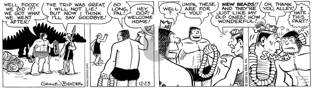 Alley Oop - Saturday December 23, 2000 Comic Strip