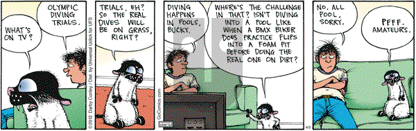 Get Fuzzy on Monday April 9, 2012 Comic Strip