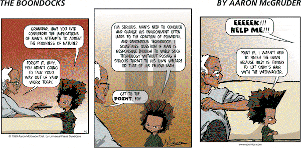 The Boondocks on Sunday February 2, 2014 Comic Strip