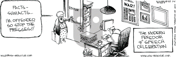 Non Sequitur on Thursday July 4, 2002 Comic Strip