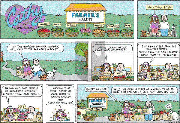 Cathy Classics - Sunday August 17, 2008 Comic Strip