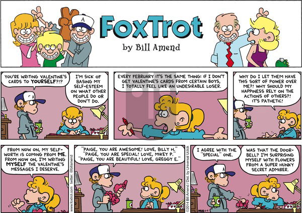 FoxTrot - Sunday February 9, 2014 Comic Strip