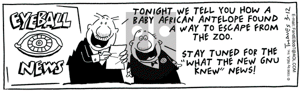 Frank and Ernest - Tuesday March 12, 1996 Comic Strip