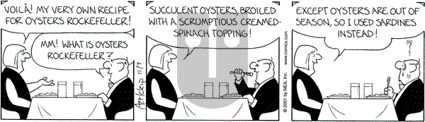 The Born Loser on Wednesday November 7, 2001 Comic Strip